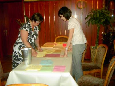 Zhlkommission. Vera Huber(rechts),stel. Kreisvorsitzende, Frau Braun aus Oberkirch(links) 